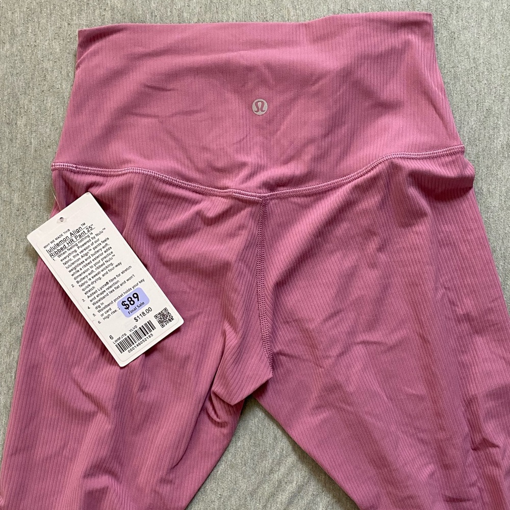 Lululemon Align Ribbed HR Pant 25”